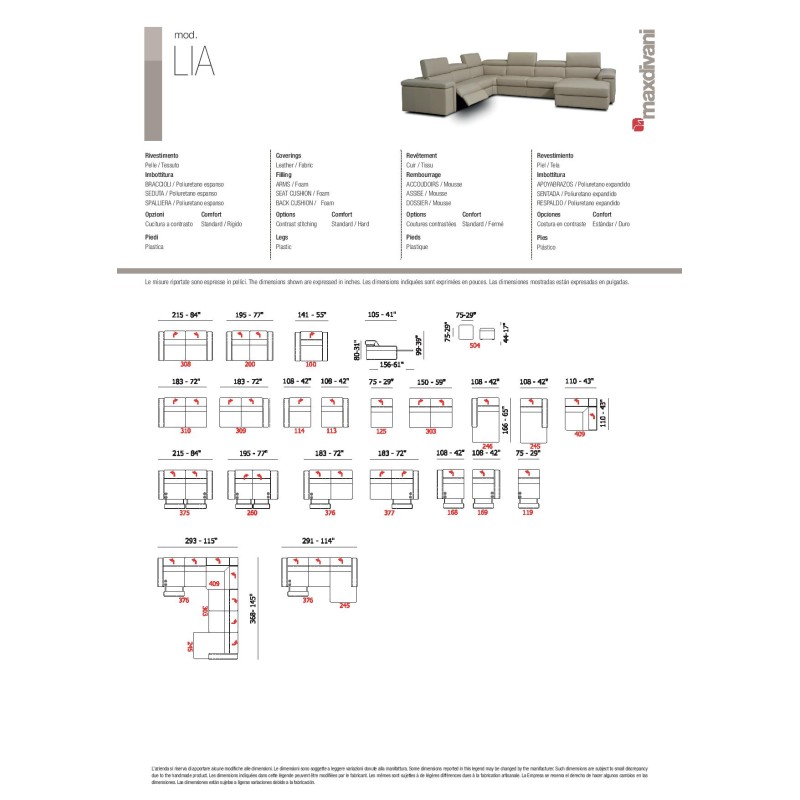 MAXDIVANI Lia Sectional